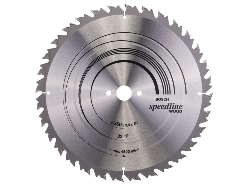 Bosch Professional Kreissägeblatt Speedline Wood, 350 x 30 x 3.5 mm, Z 32
