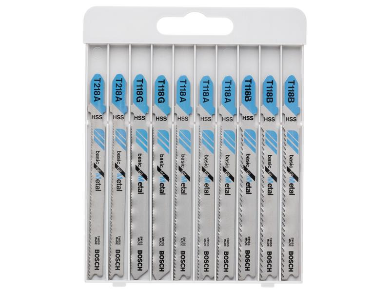 Bosch Professional Stichsägeblätter-Set Basic for Metal, 10-teilig