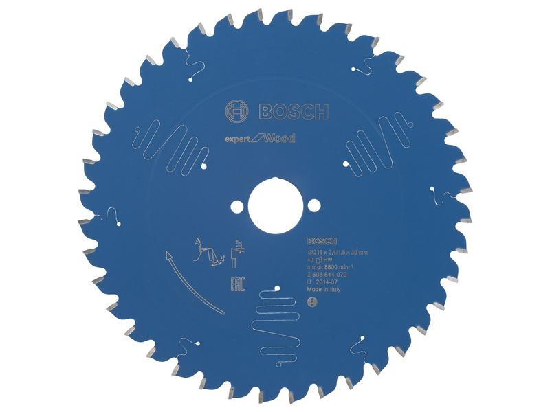 Bosch Professional Kreissägeblatt Expert for Wood, 216 x 30 x 2.4 mm, Z 40