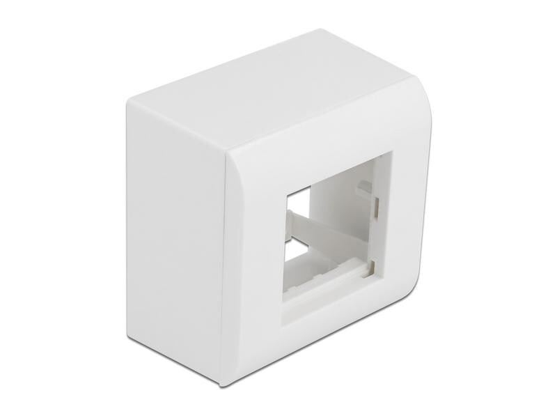 Delock Easy 45 Aufputzgehäuse 82 x 82 mm Weiss