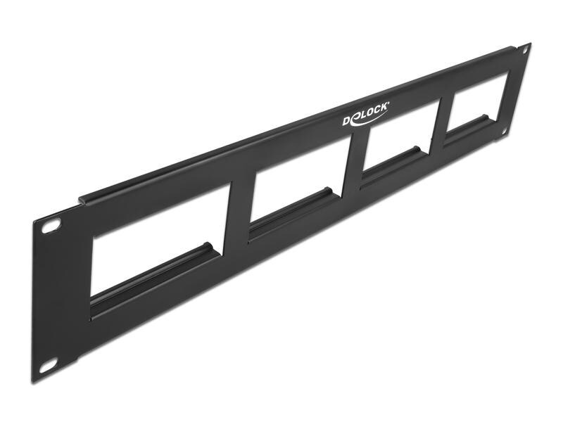 Delock Patchpanel Easy 45 4 x 90.5 x 45.2 mm, 2 HE 19 Rack