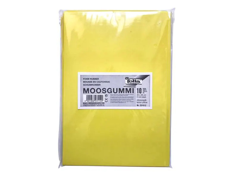 Folia Moosgummi-Set 10 Stück, Zitronengrün
