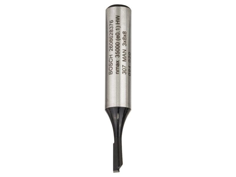 Bosch Professional V-Nutfräser Standard for Wood D1 3 mm, L 8 mm, G 51 mm