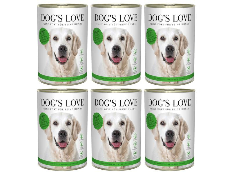 Dog's Love Nassfutter Adult Wild, 6 x 400 g