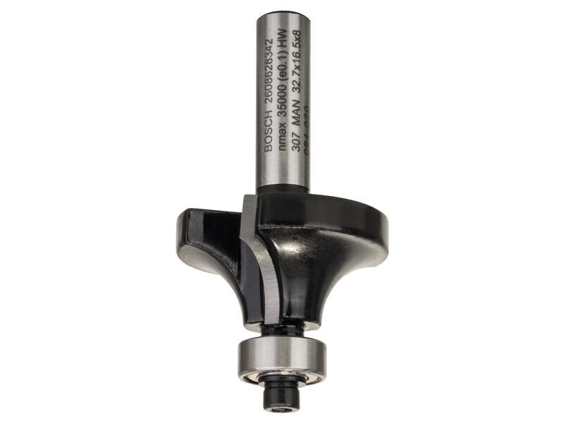 Bosch Professional Abrundfräser Standard for Wood R1 10 mm, L 16.5 mm, G 57 mm