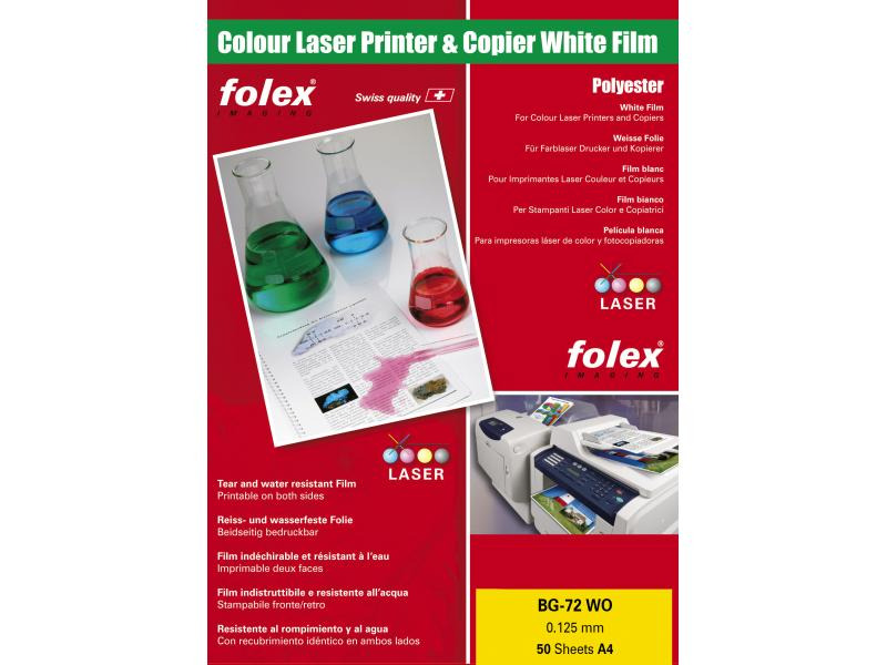 Folex Folie BG-72 WO A4 Laserfolie