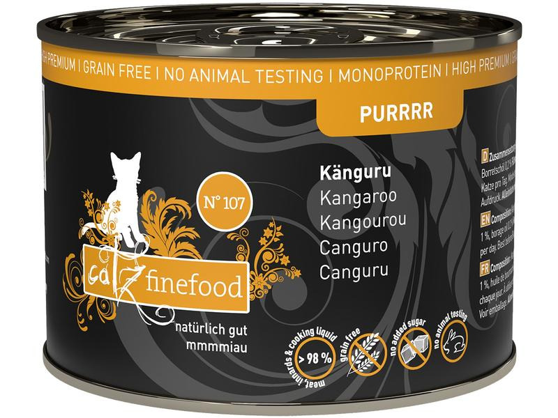 catz finefood Nassfutter Purrrr No.107 Känguru, 200 g