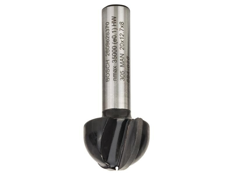 Bosch Professional Hohlkehlfräser Standard for Wood D: 20 mm, L: 12.4 mm