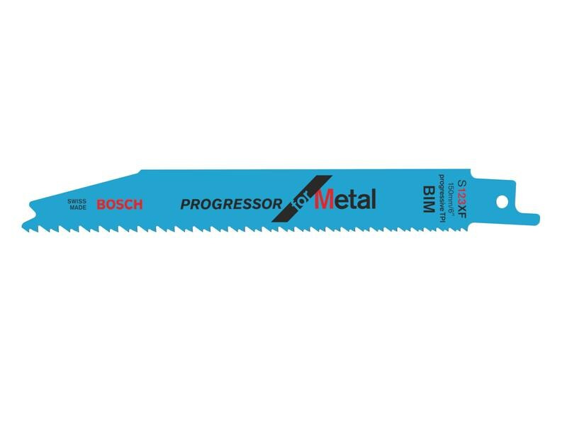 Bosch Professional Säbelsägeblatt S 123 XF Progressor for Metal, 100 Stück