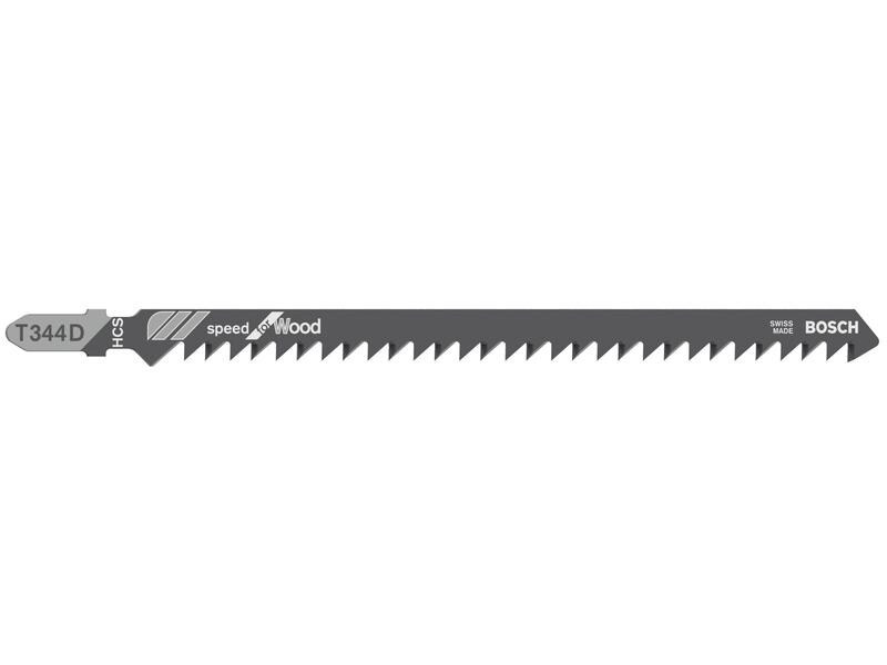 Bosch Professional Stichsägeblatt T 344 D Speed for Wood, 5 Stück