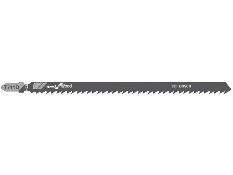 Bosch Professional Stichsägeblatt T 744 D Speed for Wood, 3 Stück