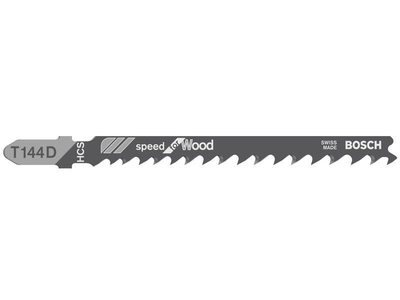 Bosch Professional Stichsägeblatt T 144 D Speed for Wood, 25 Stück