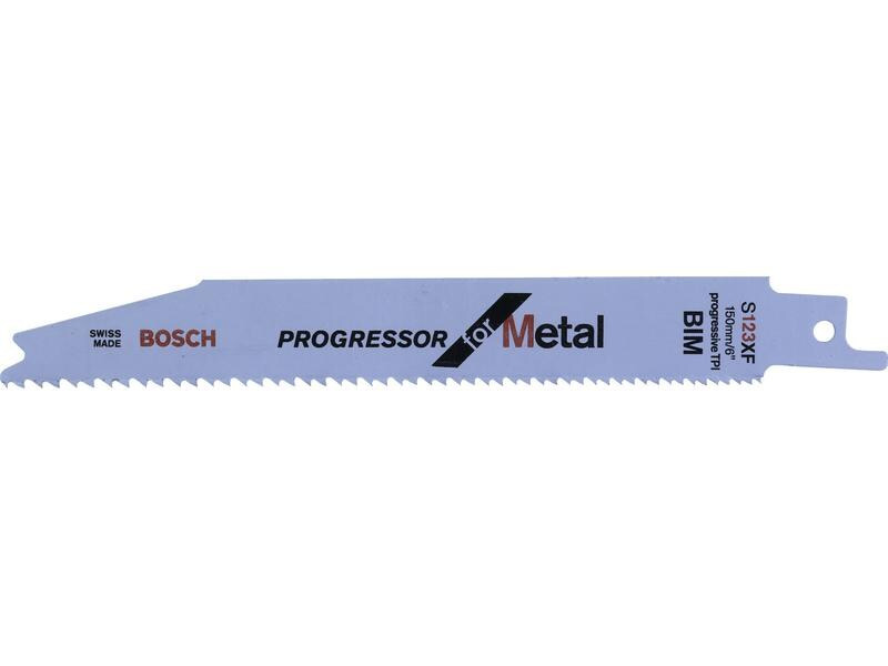 Bosch Professional Säbelsägeblatt S 123 XF Progressor for Metal, 5 Stück