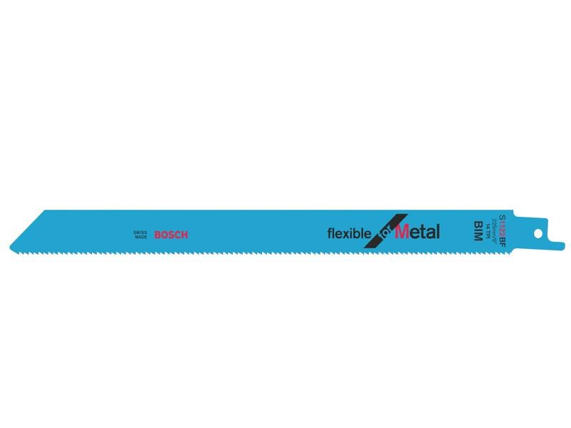 Bosch Professional Säbelsägeblatt S 1122 BF Flexible for Metal, 5 Stück