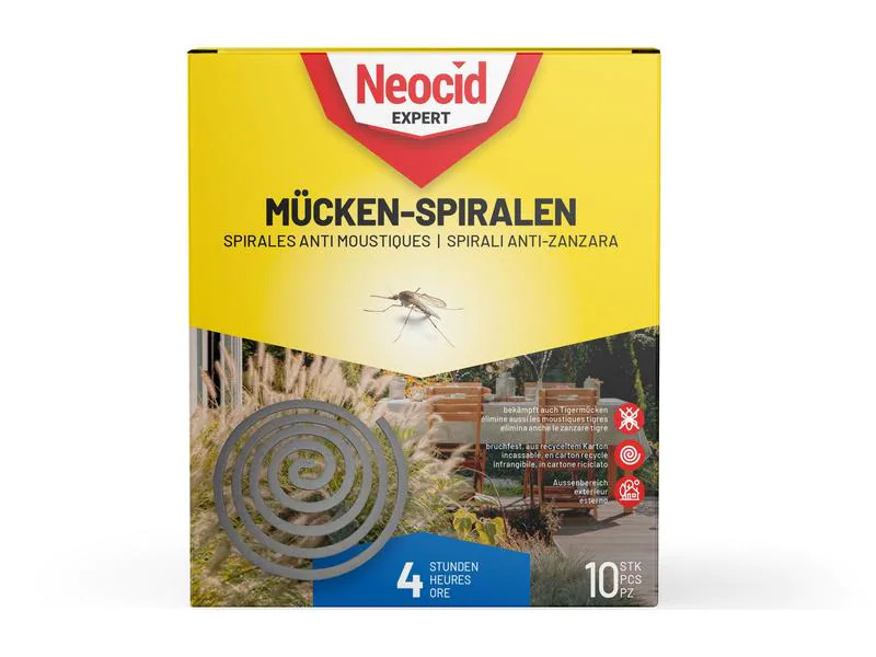 Neocid Expert Insektenabwehr Mückenspirale, 10 Stück