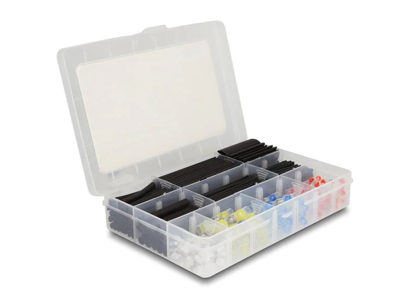 Delock Schrumpfschlauch 308-teilig Sortimentsbox, Mehrfarbig