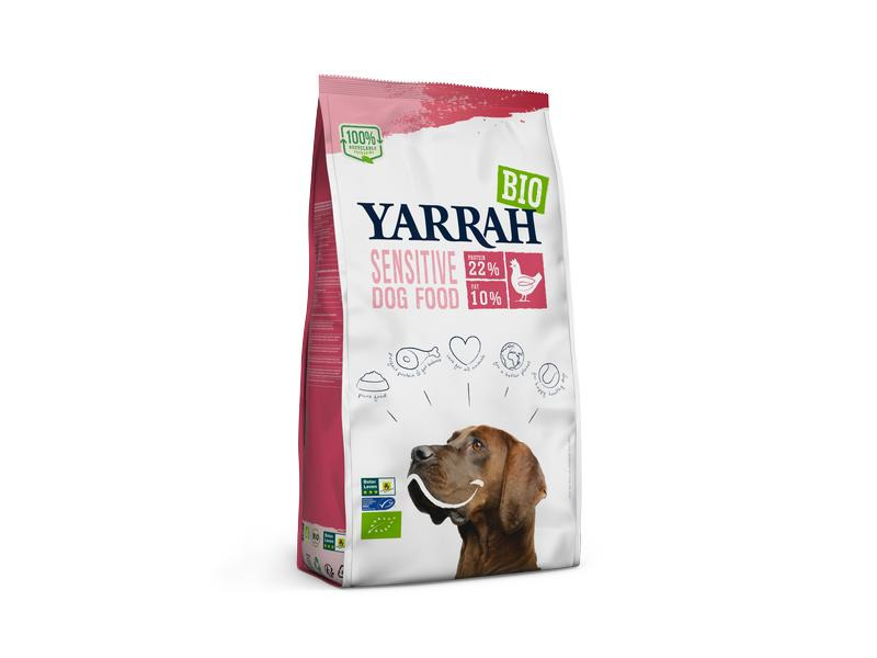 Yarrah Trockenfutter BIO Sensitive Adult Huhn &amp; Reis, 10 kg