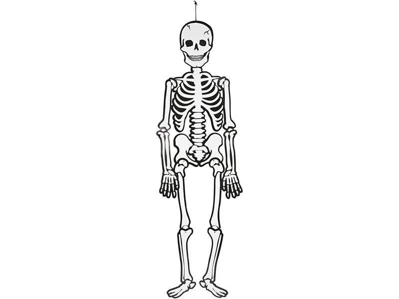 Creativ Company Halloweenfigur Papierdeko Skelett 120 cm, 300g
