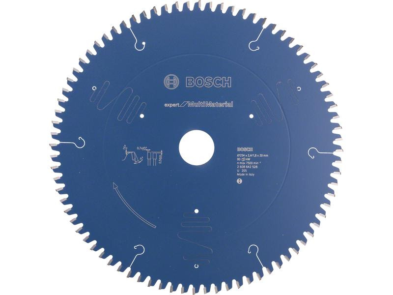 Bosch Professional Kreissägeblatt Expert Multi Material 254 x 30 x 2.4 mm, Z 80