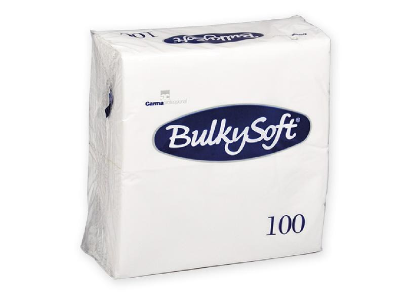 Haushaltsware Papierservietten 33 cm x 33 cm, 100 Stück, Weiss