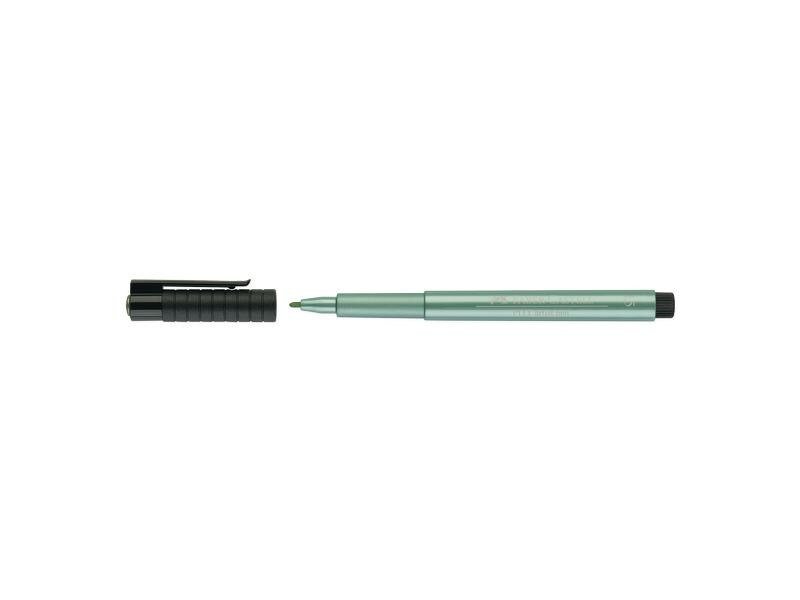 Faber-Castell Tuschestift PITT Grün-metallic