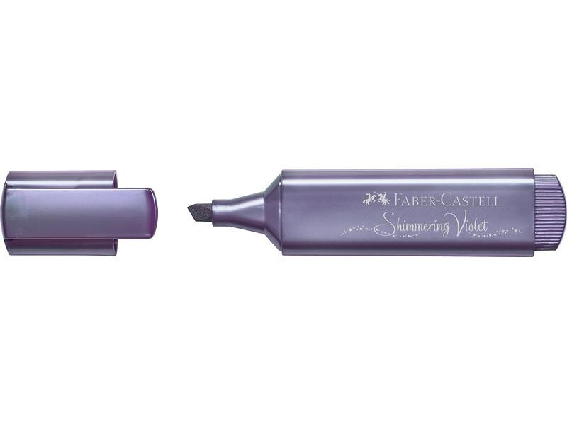 Faber-Castell Textmarker 1546 Shimmering Violet, Metallic