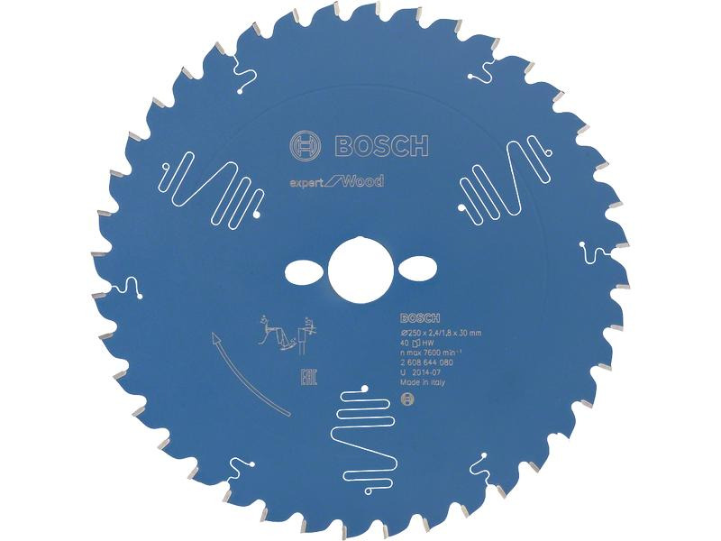 Bosch Professional Kreissägeblatt Expert for Wood, 250 x 30 x 2.4 mm, Z 40