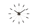 NeXtime Wanduhr Plug Inn Ø 58 cm Schwarz