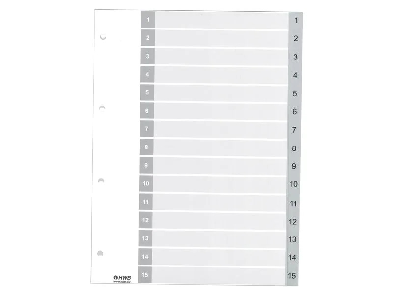 HWB Register A4, PP 1-15