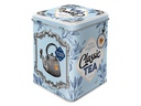 Nostalgic Art Teebeutel-Box Classic Tea Grau/Hellblau/Weiss
