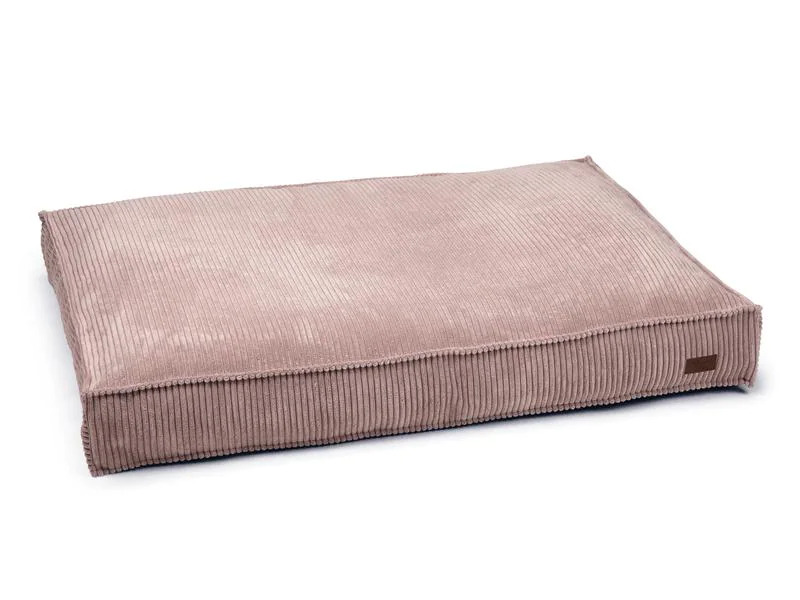 Designed by Lotte Hunde-Bett Ribbed Rosa 120x80x15cm