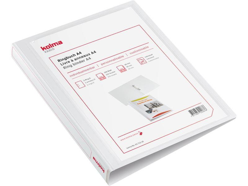 Kolma Ringbuch Vario light Ø 3.8 cm, Weiss