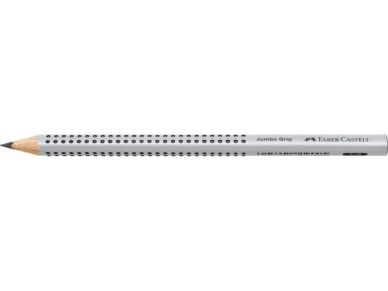 Faber-Castell Bleistift Jumbo Grip 2001 B, Silber