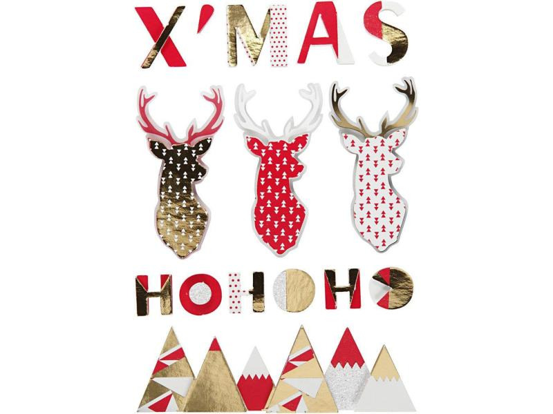 Creativ Company Weihnachtssticker 3D Weihnachten