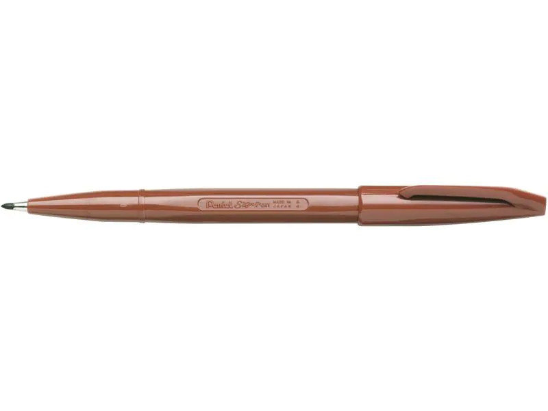 pentel Filzstift Sign-Pen s520 1.0 mm, Braun