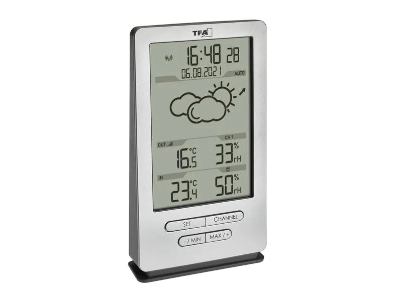 TFA Dostmann Wetterstation Xena, Silber