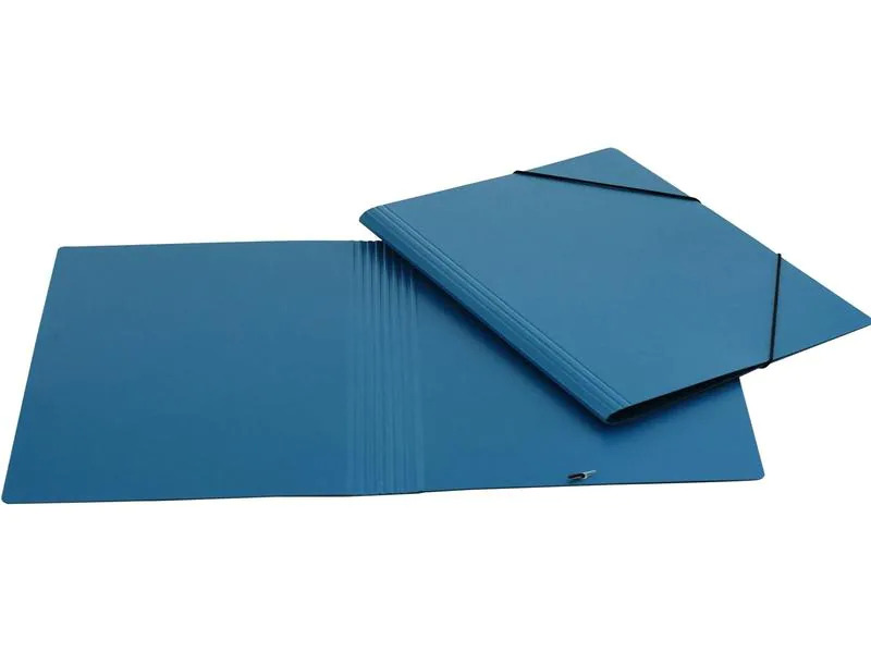 EROLA Gummibandmappe A4 Pressspan Blau