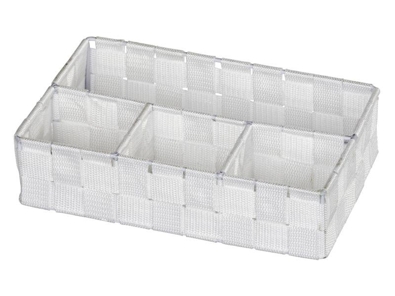 Wenko Aufbewahrungskorb Adria 26 x 17 x 6.5 cm, Weiss