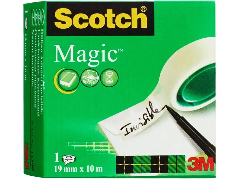 Scotch Klebeband Magic Tape 19 mm x 10 m, Transparent