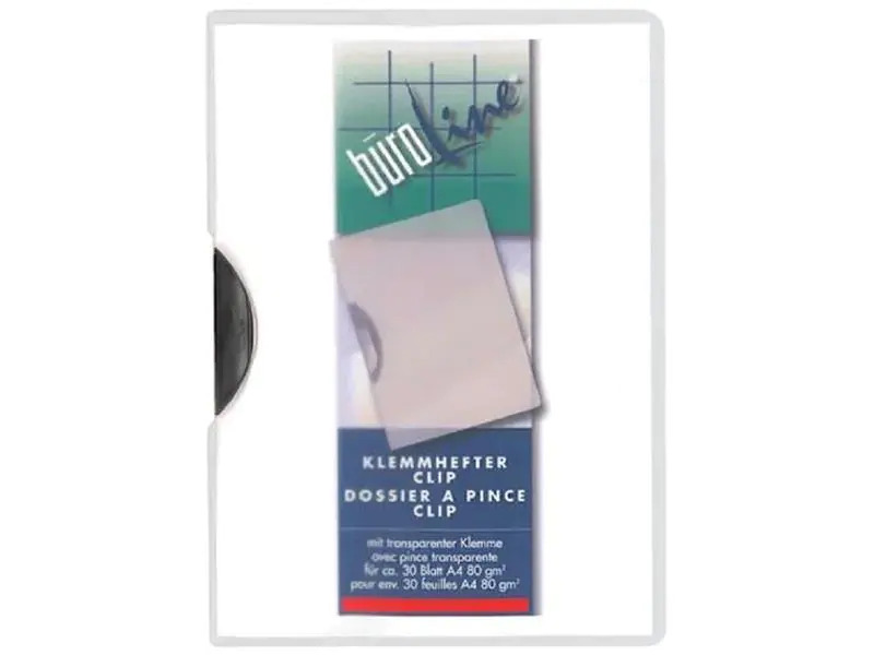 Büroline Klemmhefter Clip A4 Grau/Transparent