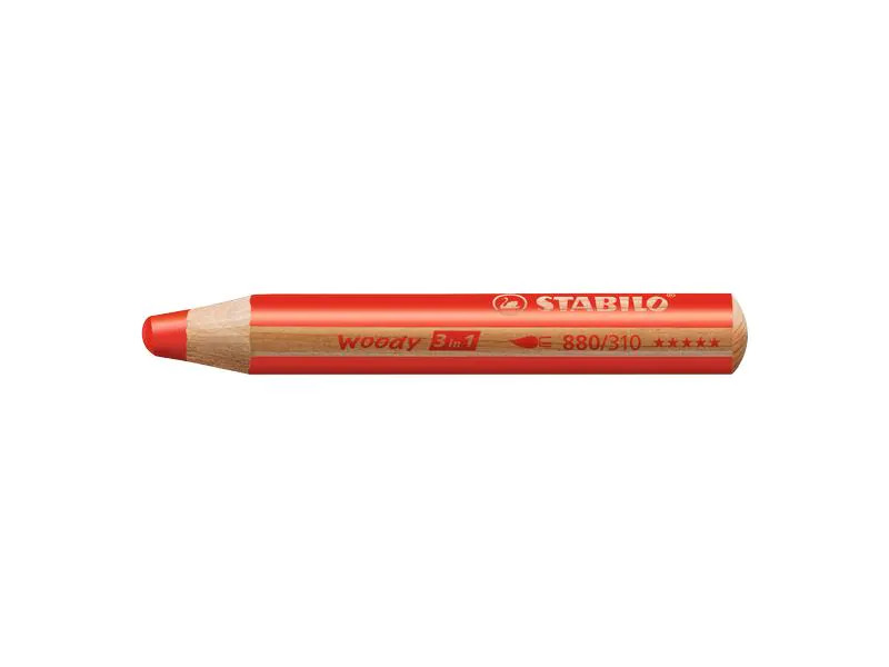STABILO Farbstifte Woody 3 in 1 Rot