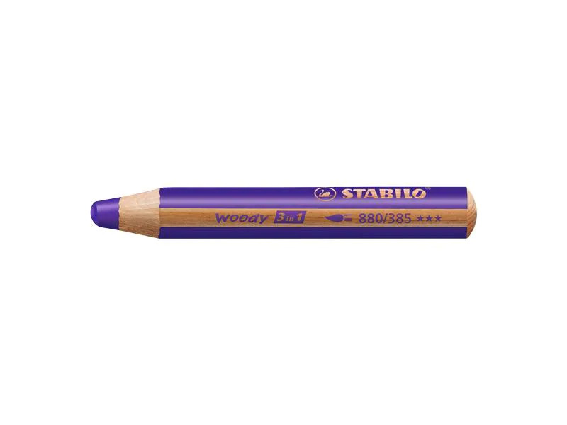 STABILO Farbstifte Woody 3 in 1 Violett