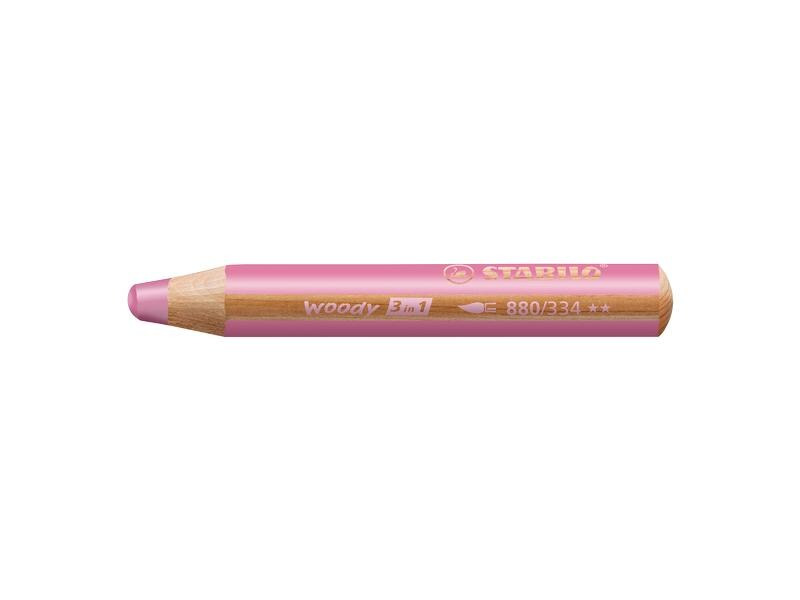 STABILO Farbstifte Woody 3 in 1 Pink