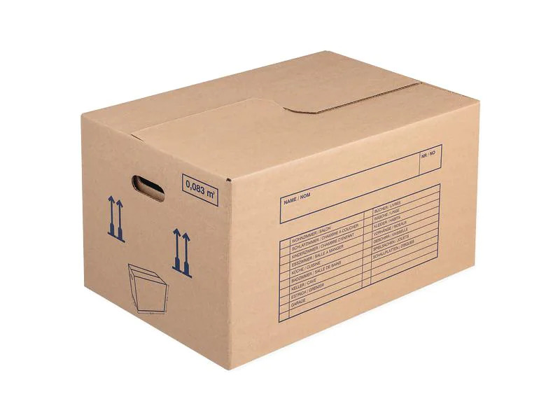 Brieger Umzugsbox 57 x 39 x 34 cm, Braun 1 Stück