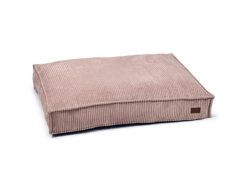 Designed by Lotte Hunde-Bett Ribbed Rosa 100x70x15cm