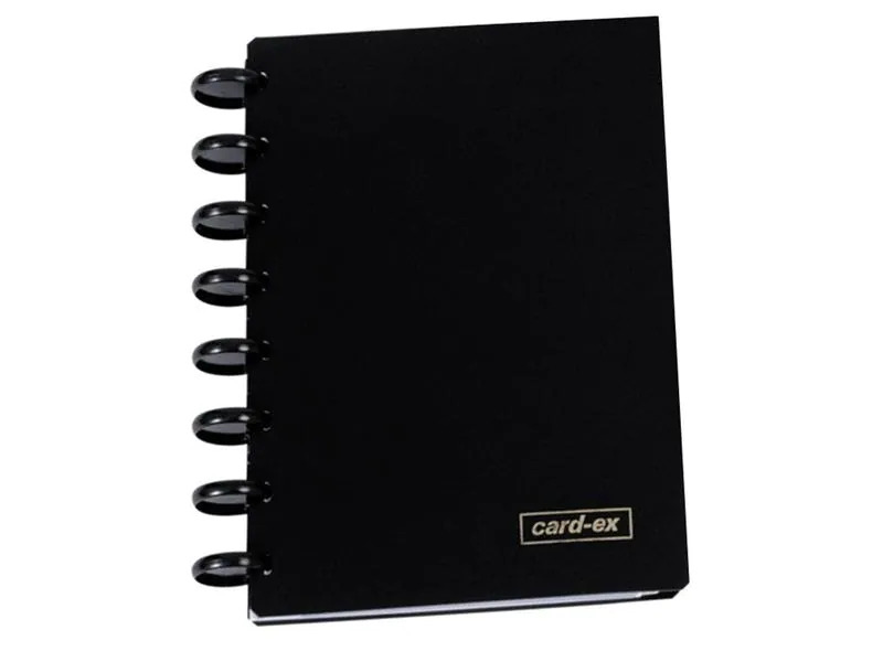 Adoc Ringbuch Card-Ex A5, Schwarz