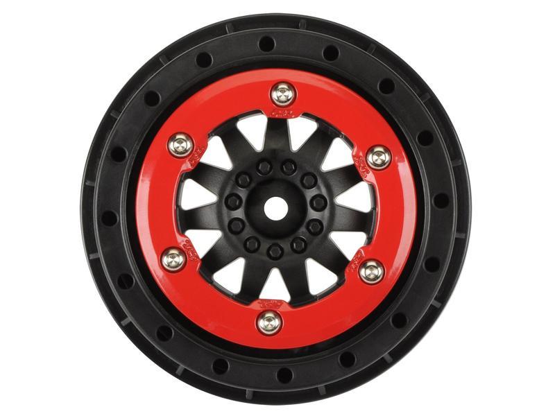 Proline Felgen 2.2/3.0 F-11, Rot/Schwarz 2 Stück