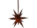 Star Trading Papierstern December, Braun, Ø 45 cm