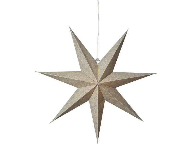 Star Trading Papierstern Cotton, Grün, Ø 60 cm