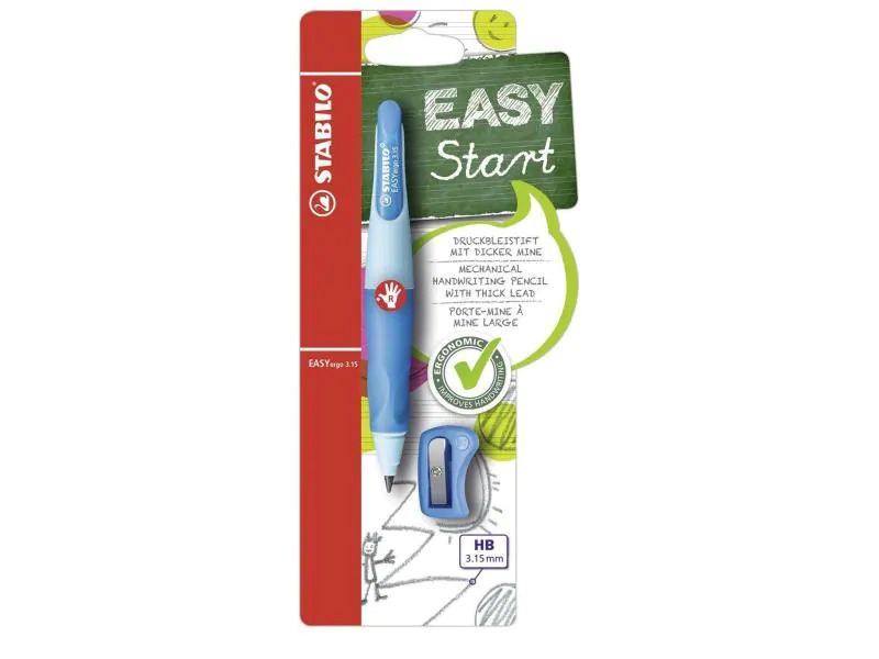STABILO Minenbleistift EASYergo 3.15 Rechts, Blau